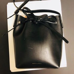 Mansur Gavriel Black Mini Bucket Bag